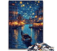 Puzzle da 1000 pezzi per adulti e ragazzi Venezia sotto il cielo notturno Puzzle da 1000 pezzi, gioco stimolante ideale come regalo per tutta la famiglia (75x50cm)