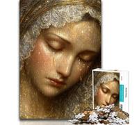 Puzzle da 1000 pezzi per adulti e ragazzi, Vergine Maria, 1000 pezzi per adulti, regali di Babbo Natale segreto per età dai 14 anni in su (dimensioni 75x50cm)