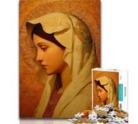 Puzzle da 1000 pezzi per adulti e ragazzi, Vergine Maria, puzzle da 1000 pezzi, regalo di compleanno, regali, arte murale per bambini dai 14 anni in su (dimensioni 38x26cm)