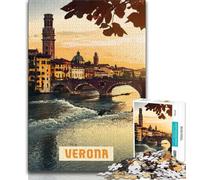 Puzzle da 1000 pezzi per adulti e ragazzi Verona, giocattoli, giochi educativi, decorazioni per la casa e regali unici (75x50cm)
