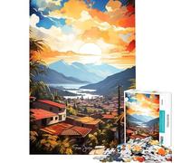 Puzzle da 1000 pezzi per adulti e ragazzi viaggio a San Jose puzzle per adulti giochi divertenti corsa a velocità manuale ideale come regalo (dimensioni 38x52cm)