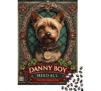Puzzle Da 1000 Pezzi Per Adulti E Ragazzi Vintage Yorkshire Terrier Art Print Puzzle Per Adulti Giochi Rilassanti Decorazione Per La Casa Regali Unici Per Compleanno E Natale 52x38cm/1000pcs