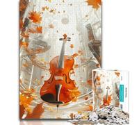 Puzzle da 1000 pezzi per adulti e ragazzi Violino 1000 pezzi per adulti, regali di Babbo Natale segreto per età 14 anni in su (dimensioni 75x50cm)
