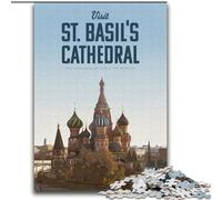 Puzzle da 1000 pezzi per adulti e ragazzi, visita alla cattedrale di San Basilio, giochi educativi, decorazioni per la casa, collezione di artisti, belle arti (38x52cm) 1000 pezzi