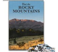 Puzzle da 1000 pezzi per adulti e ragazzi Visita le Montagne Rocciose per e dai 14 anni in su Gioca con i giocattoli perché è l'ideale come regalo per tutta la famiglia (38x52cm) 1000 pezzi