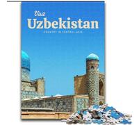 Puzzle da 1000 pezzi per adulti e ragazzi Visita l'Uzbekistan per e dai 14 anni in su Gioca con i giocattoli perché è l'ideale come regalo per tutta la famiglia (26x38cm) 1000 pezzi