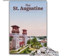 Puzzle da 1000 pezzi per adulti e ragazzi Visita Sant'Agostino Giochi educativi Decorazione per la casa Collezione di artisti, Belle arti (38x52cm) 1000 pezzi
