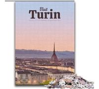 Puzzle da 1000 pezzi per adulti e ragazzi Visita Torino per e dai 14 anni in su Gioca con i giocattoli perché è l'ideale come regalo per tutta la famiglia (38x52cm) 1000 pezzi