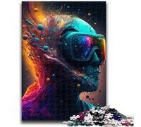 Puzzle da 1000 pezzi per adulti e ragazzi, Volto dell'Universo, antistress, per trascorrere il tempo libero, lista dei desideri con Babbo Natale, 50x75cm