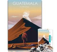 Puzzle da 1000 pezzi per adulti e ragazzi, vulcano del Guatemala, gioco stimolante e gioco educativo per famiglie, per compleanni e Natale (38x26cm)