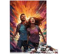 Puzzle da 1000 pezzi per adulti e viaggiatori coppie divertenti giochi sfida l'intelligenza cerebrale giocattolo avvincente adolescente dai 14 anni in su, 26 x 38 cm