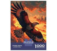 Puzzle Da 1000 Pezzi Per Adulti Eagle Soaring Sunset Puzzle Per Adulti Giocattolo Decorazione Da Parete Difficile Regalo Di Compleanno, Regali, 38x26cm/1000pcs