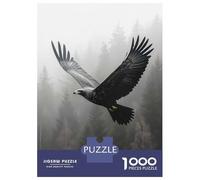 Puzzle Da 1000 Pezzi Per Adulti Eagle Soaring through Misty Forest Puzzle Per Adulti Giochi Divertenti Decorazione Perfetta Interazione Genitore-figlio 52x38cm/1000pcs
