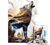 Puzzle da 1000 pezzi per adulti "Echi del Selvaggio" - Puzzle per adolescenti - Giocattolo antistress divertente e umoristico - Attività divertenti da fare a casa (Dimensioni 38x26cm)