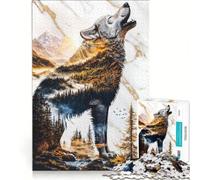 Puzzle da 1000 pezzi per adulti "Echi della natura selvaggia", gioco impossibile, attività divertenti da fare in casa, collezione d'artista, belle arti 38x52cm