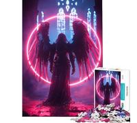 Puzzle da 1000 pezzi per adulti "Echi dell'Abisso Neon" per compleanno Natale Sfida impegnativa Gioco educativo per ragazzi dai 14 anni in su (38x52cm)