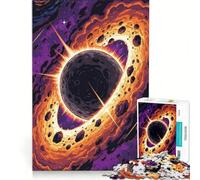 Puzzle da 1000 pezzi per adulti: eclissi cosmica con anello di asteroidi, gioco per famiglie, divertente e spiritoso, regalo di Natale o compleanno 38x52cm