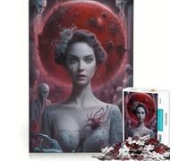 Puzzle da 1000 pezzi per adulti "Eclissi Cremisi", gioco educativo, allena la mente e la mano, migliora l'amore tra le coppie 38x52cm