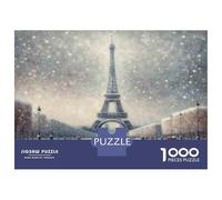 Puzzle Da 1000 Pezzi Per Adulti Eiffel Tower Snowy Winter Puzzle Per Adulti Giochi Rilassanti Difficili Difficili Regali Unici Per Compleanno E Natale 70x50cm/1000pcs