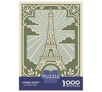 Puzzle Da 1000 Pezzi Per Adulti Eiffel Tower Vintage Puzzle Per Adolescenti Gioco Per Famiglie Migliora La Memoria Difficile E Stimolante 38x26cm/1000pcs