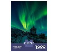 Puzzle Da 1000 Pezzi Per Adulti Eilean Donan Castle Aurora Puzzle Per Adulti Giochi Rilassanti Per Divertimento in Famiglia Riduzione Dello Stress Regali 52x38cm/1000pcs