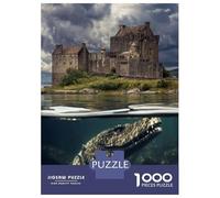 Puzzle Da 1000 Pezzi Per Adulti Eilean Donan Nessie Puzzle Per Adulti Giochi Rilassanti Per Divertimento in Famiglia Riduzione Dello Stress Regali 38x26cm/1000pcs