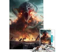 Puzzle da 1000 pezzi per adulti Elden Ring Fantasy Boss gioco educativo e stimolante ideale per momenti di relax regalo di compleanno o come opera d'arte (dimensioni 38x26cm)