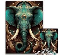 Puzzle da 1000 pezzi per adulti, Elefante con poteri magici, puzzle in cartone, gioco di sfida mentale per adolescenti e interazione familiare, 26X38cm/10,23x14,96 pollici