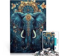 Puzzle da 1000 pezzi per adulti Elefante magico della giungla Fatto di cartone per età pari o superiore a 14 anni Giocattoli stimolanti È ideale come regalo per tutta la famiglia misurare:26x38cm