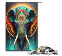 Puzzle da 1000 pezzi per adulti Elefante mosso dal vento idee regalo per giocattoli educativi intellettuali decompressivi 75x50cm