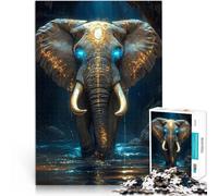 Puzzle da 1000 pezzi per adulti Elefante onirico Giocattolo educativo intellettuale decomprimente Migliorare l'amore tra le coppie 38x26cm