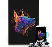 Puzzle da 1000 pezzi per adulti, elemento fuoco, toro, territorio, gioco pratico, attività divertenti da fare a casa, gioco dal design accattivante 38x52cm