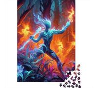 Puzzle da 1000 pezzi per adulti Ember Spirit Puzzle creativo di carta rettangolare, regali di Natale per amici e familiari, 1000 pezzi (38x26 cm)