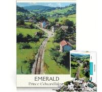 Puzzle da 1000 pezzi per adulti Emerald | Potenzia le sfide educative di memoria con il poster di abbinamento e il foglio di domande e risposte. 38x26cm