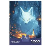 Puzzle Da 1000 Pezzi Per Adulti Enchanted Forest with Giant Fox Spirit Puzzle Gioco Rompicapo Regalo Per Donne Difficile E Stimolante 52x38cm/1000pcs