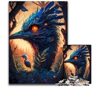 Puzzle da 1000 pezzi per adulti, Enchanted Kingdom, puzzle in cartone con struzzo, per adulti, per decorare la casa, Natale e Capodanno per adolescenti, 26X38CM/10,23x14,96 pollici.