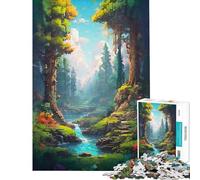 Puzzle da 1000 pezzi per adulti Enchanted Pixel Grove puzzle rilassante per adulti analisi e logica difficile e stimolante (dimensioni 50x75cm)
