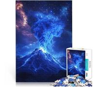 Puzzle da 1000 pezzi per adulti Eruzione vulcanica sotto le stelle Attività per famiglie Decorazione murale Regali unici per compleanno e Natale 75x50cm