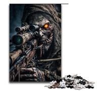 Puzzle da 1000 pezzi per adulti esercito morto soldato zombi puzzle in legno per adulti gioco impegnativo 75x50 cm