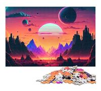 Puzzle da 1000 pezzi per adulti Esplorando un mondo lontano puzzle difficile ottimo regalo e giocattolo per adolescenti dai 14 anni in su (dimensioni 75x50 cm)