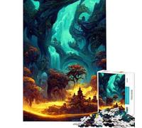 Puzzle da 1000 pezzi per adulti Esplorazione delle grotte Gioco di puzzle per adulti decorazione da parete gara di velocità manuale compleanno e Natale (dimensioni 38x26cm)