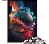 Puzzle da 1000 pezzi per adulti, esplosione di pianeti, in legno, idea regalo unica fai da te per la casa, 50x75cm, gioco rompicapo per adolescenti, regalo perfetto per le feste