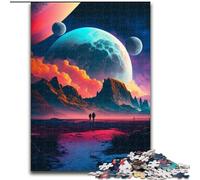 Puzzle da 1000 pezzi per adulti, esplosione di pianeti, in legno, perfetto regalo di Natale e Capodanno, regalo per le feste, 50x75cm, coinvolgente attività di gioco per la famiglia