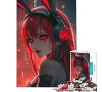 Puzzle da 1000 pezzi per adulti estetica Cyber Bunny puzzle per adulti giochi rilassanti difficile regalo di compleanno e unico (dimensioni 38x52cm)