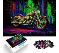 Puzzle da 1000 pezzi per adulti Estratto Chopper Green Fatto di legno per età 14+ Sollievo dallo stress Regali interessanti per ridurre lo stress misurare:50x75cm