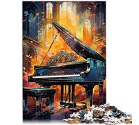 Puzzle da 1000 pezzi per adulti "Ethereal Keys Piano Brain Teaser Puzzle per tutta la famiglia, 26 x 38 cm