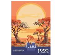 Puzzle Da 1000 Pezzi Per Adulti Etosha National Park, Namibia Illustration Puzzle Per Adulti Gioco Pratico Difficile Difficile Unico Compleanno E Regali 70x50cm/1000pcs