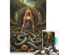 Puzzle da 1000 pezzi per adulti, Eva nel Giardino dell'Eden, giocattolo educativo, difficile e stimolante, ideale come elemento della lista dei desideri con Babbo Natale 38x52cm