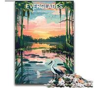 Puzzle da 1000 pezzi per adulti Everglades National Park, antistress, sfida difficile, ogni pezzo è unico - gioco divertente e stimolante per tutta la famiglia (38x52cm) 1000 pezzi