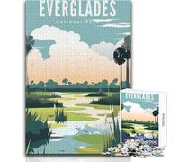 Puzzle da 1000 pezzi per adulti Everglades National Park, giocattolo, gioco intellettuale, regalo di compleanno, dimensioni 38x52cm